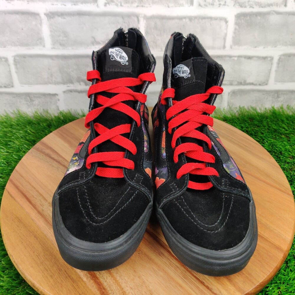 VANS Sk8-Hi Zip Galaxy Floral Black High Top Sneakers Shoes Mens Size 9.5 - Picture 7 of 11